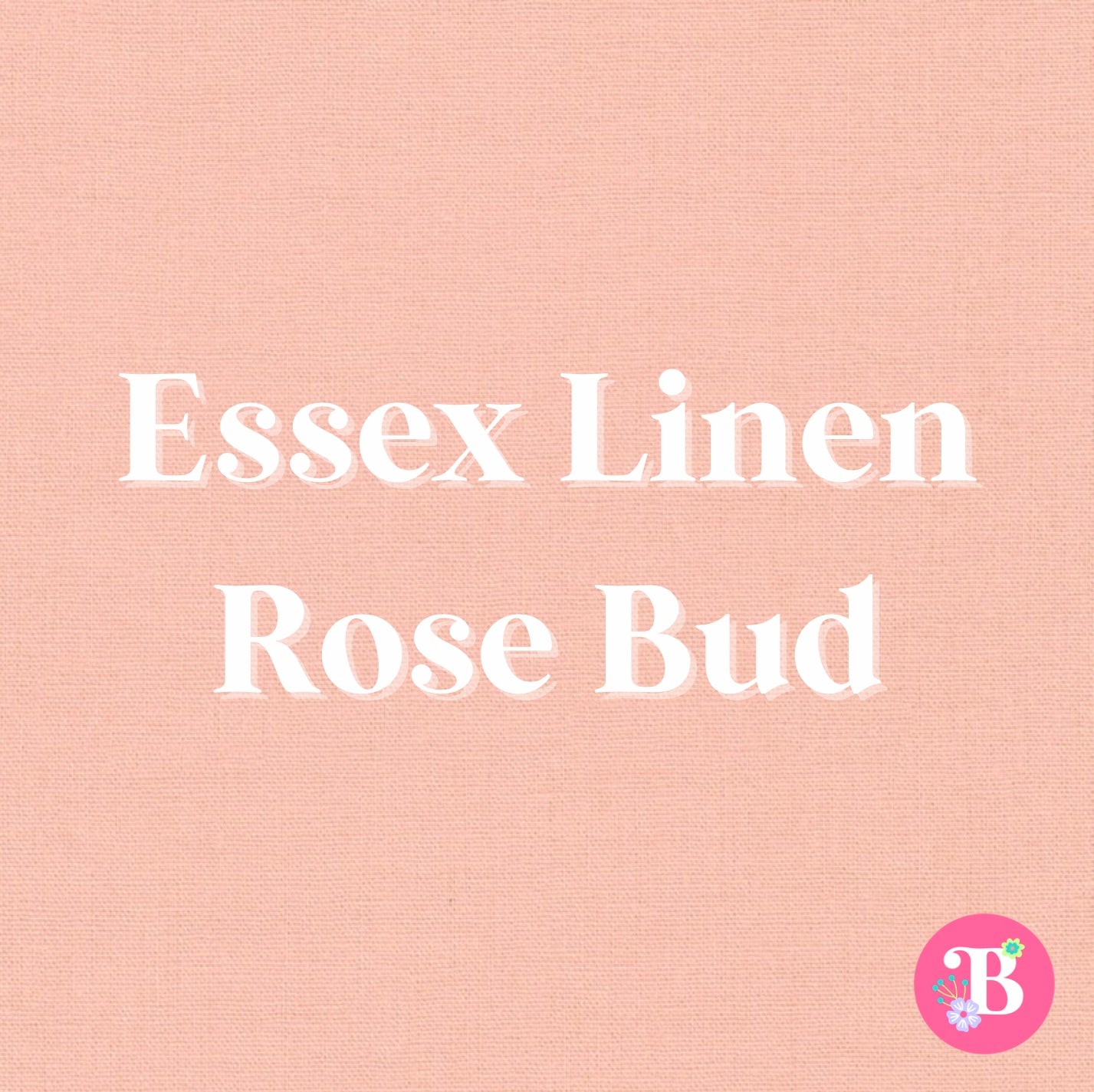 Essex Linen Blend Rose Bud E014-2005 Embroidery Fabric by the Yard • Cut-to-Order - Robert Kaufman Fabric