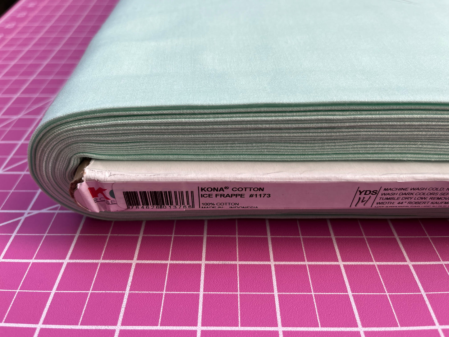 Kona Cotton Ice Frappe #1173 Embroidery Fabric by the Yard • Cut-to-Order - Kona Cotton Fabric, 100% cotton