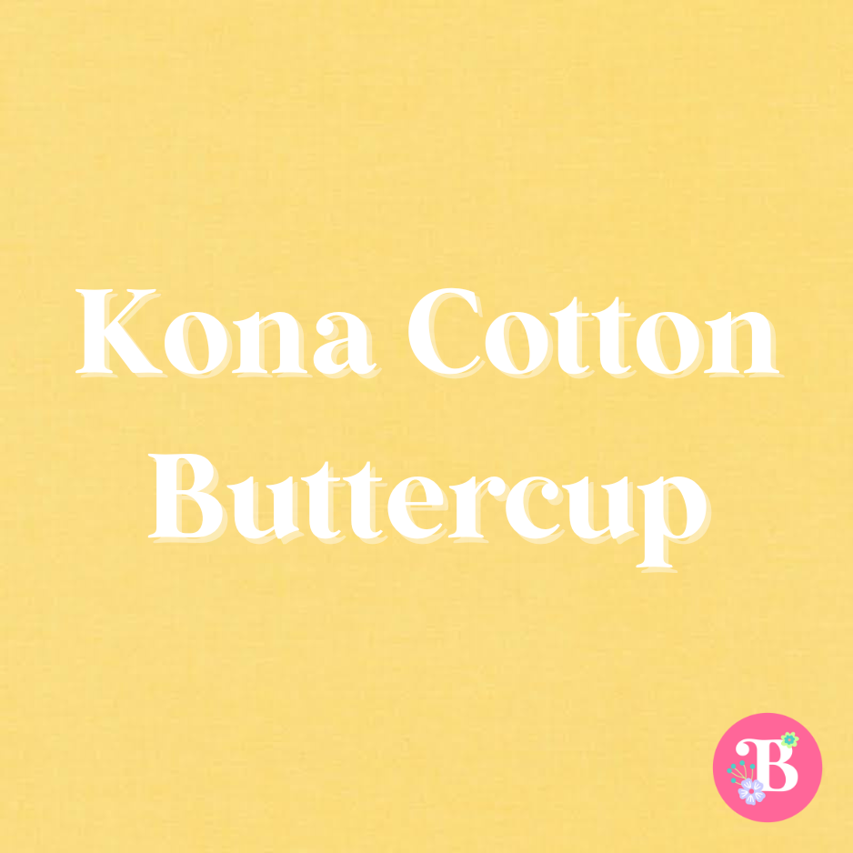 Kona Cotton Buttercup #1056 Embroidery Fabric by the Yard • Cut-to-Order - Kona Cotton Fabric, 100% cotton