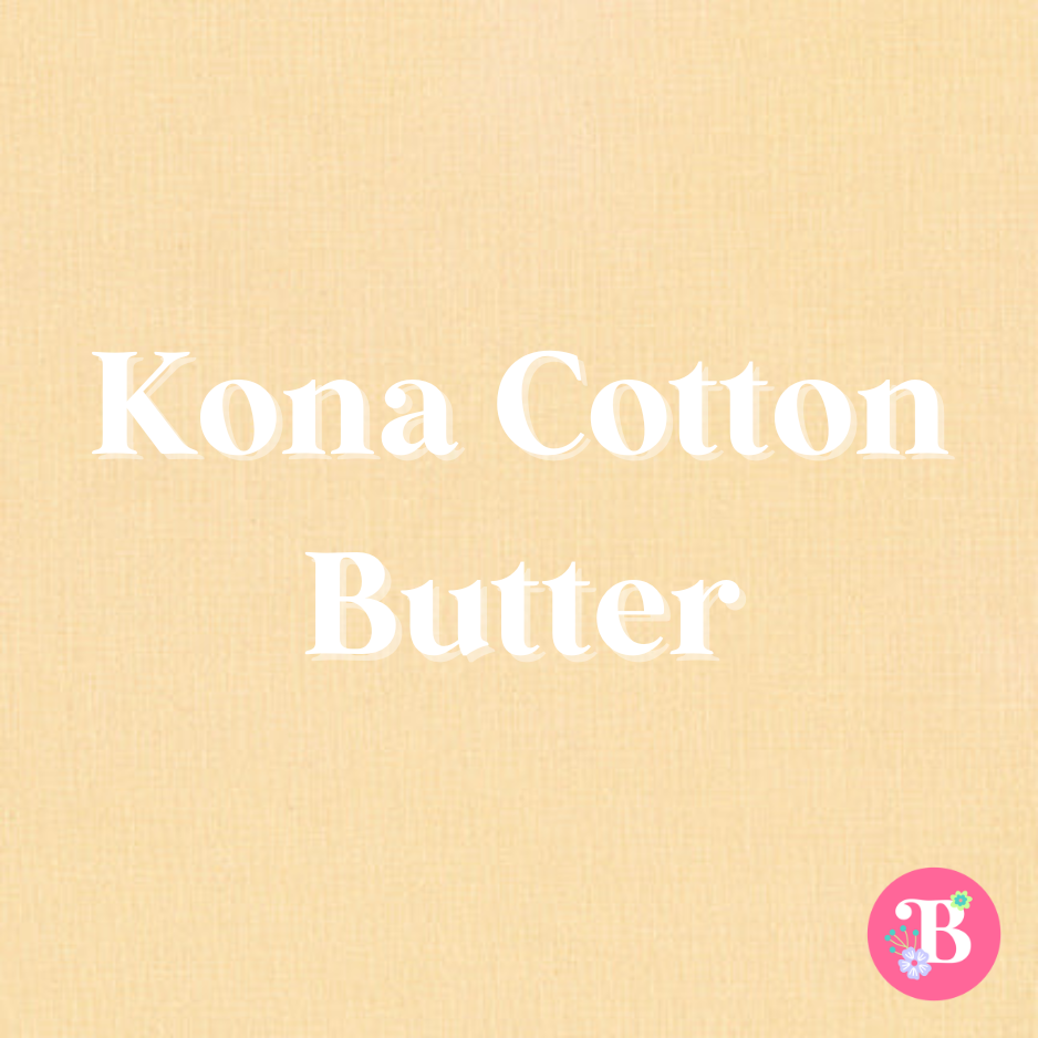 Kona Cotton Butter #1055 Embroidery Fabric by the Yard • Cut-to-Order - Kona Cotton Fabric, 100% cotton