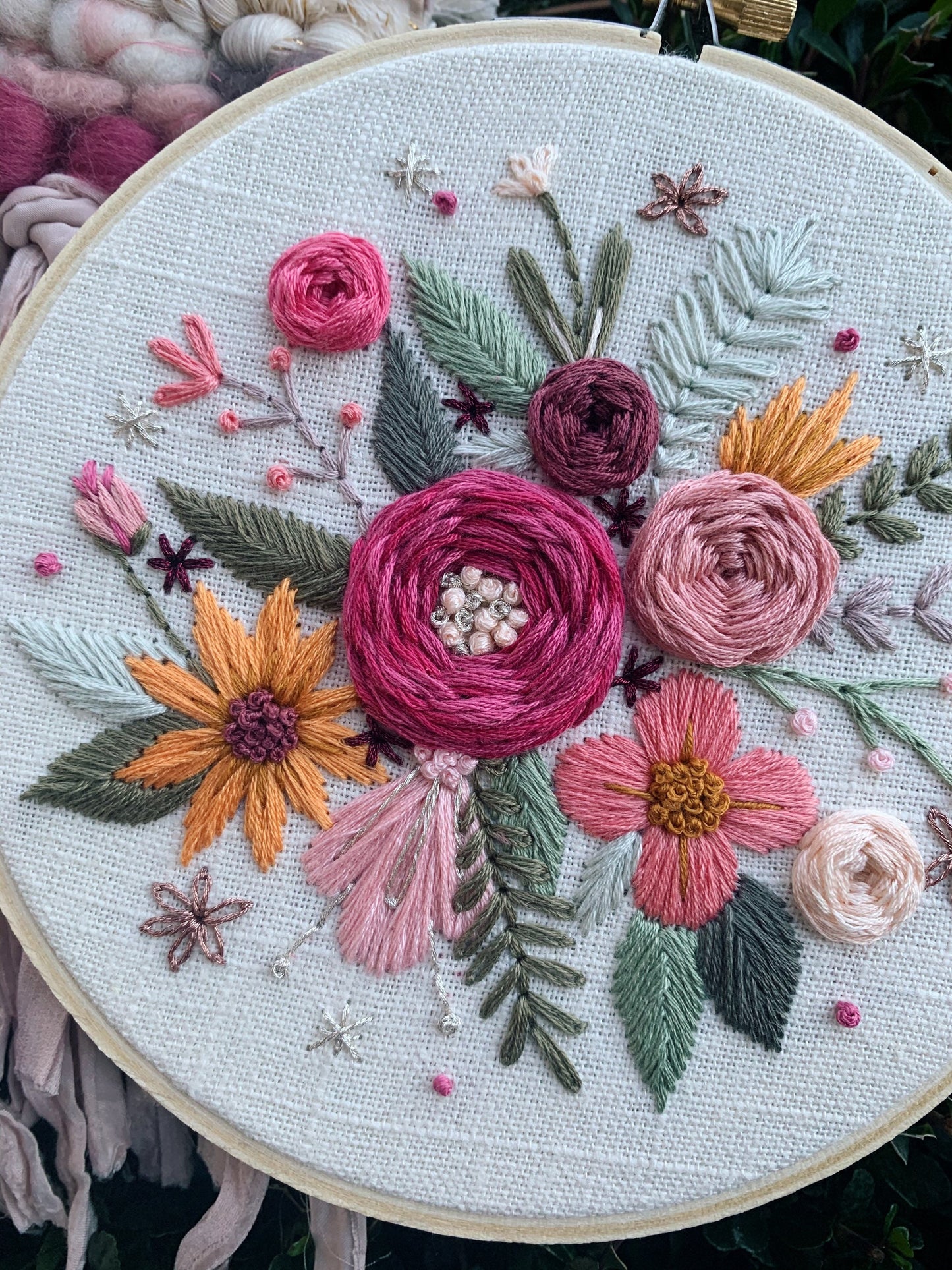 PDF Pattern - Heirloom Blooms, Intermediate/Advanced Embroidery Pattern