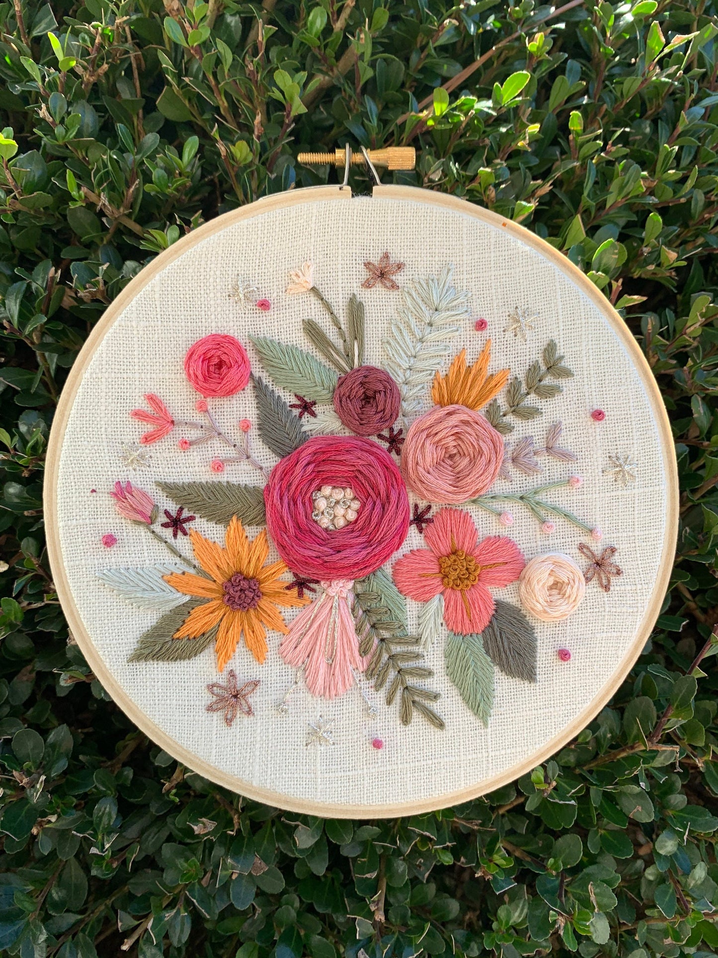 PDF Pattern - Heirloom Blooms, Intermediate/Advanced Embroidery Pattern
