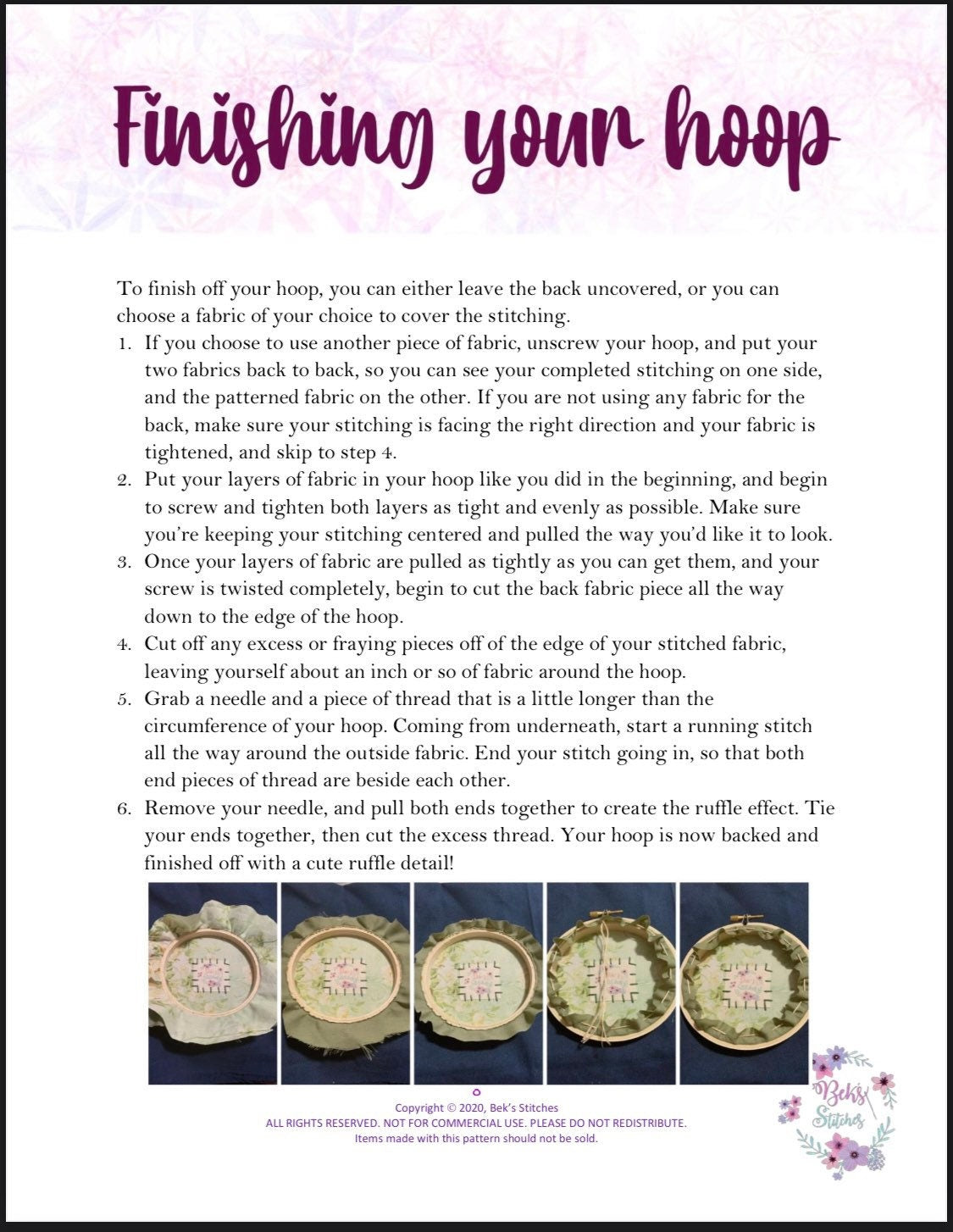 PDF Pattern - Heirloom Blooms, Intermediate/Advanced Embroidery Pattern