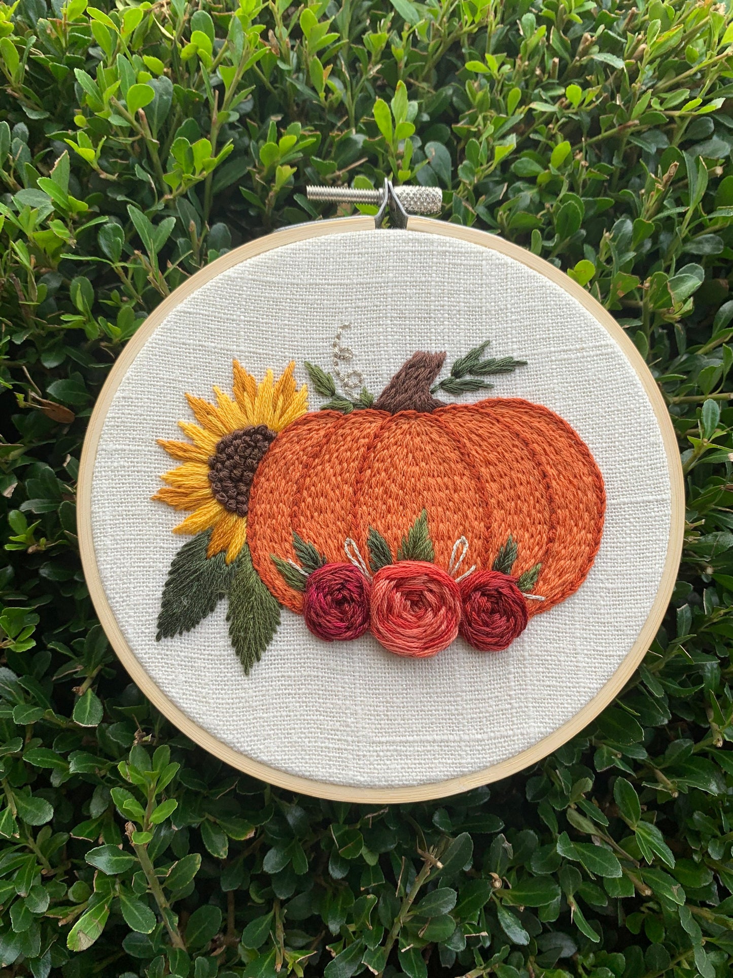 PDF Pattern - Fall & Florals, Intermediate/Advanced Embroidery Pattern