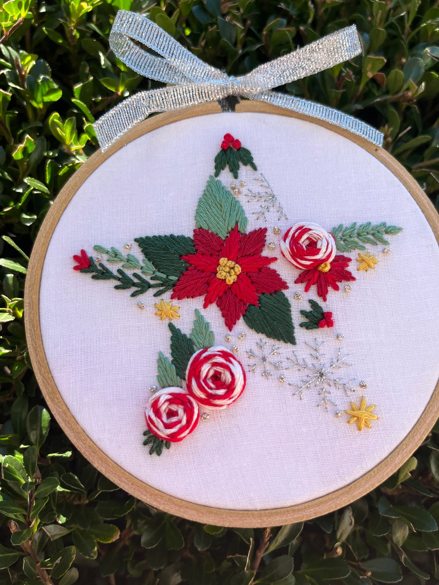 PDF Pattern - Christmas Star, Intermediate Embroidery Pattern