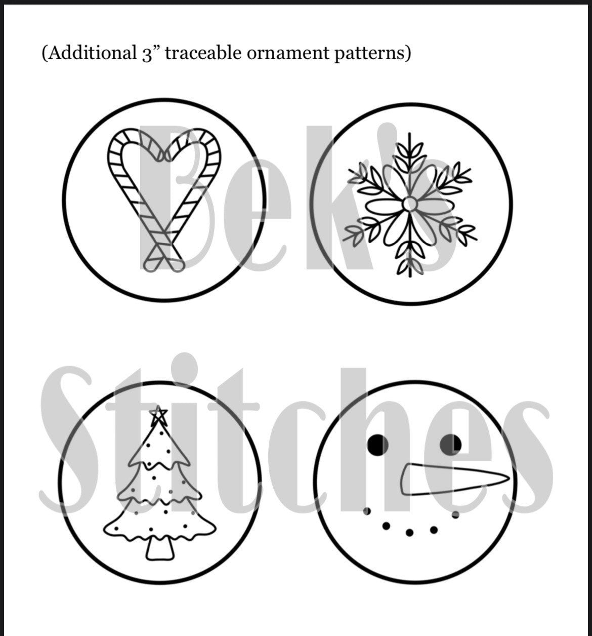 PDF Pattern - Christmas Star, Intermediate Embroidery Pattern