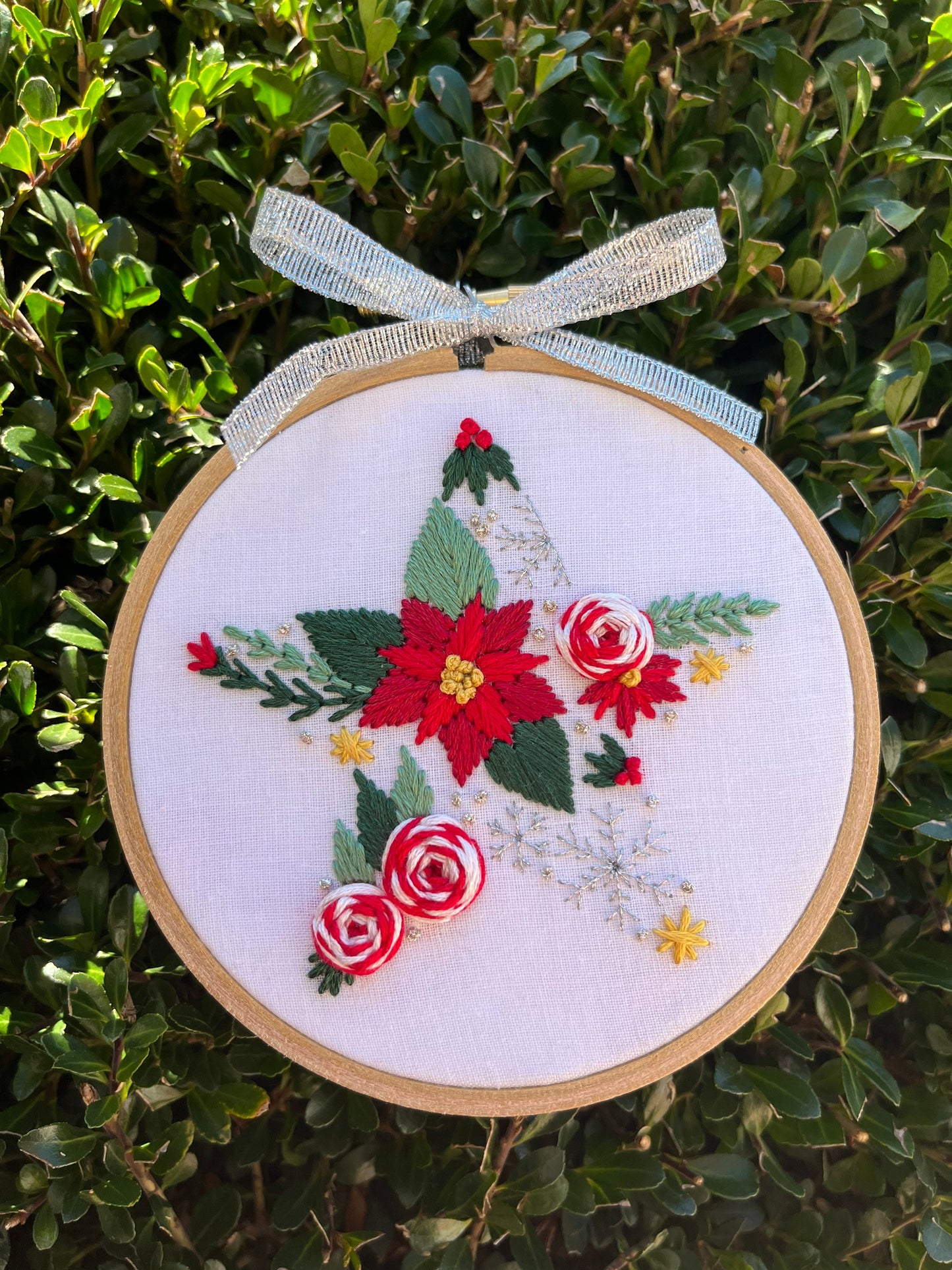 PDF Pattern - Christmas Star, Intermediate Embroidery Pattern
