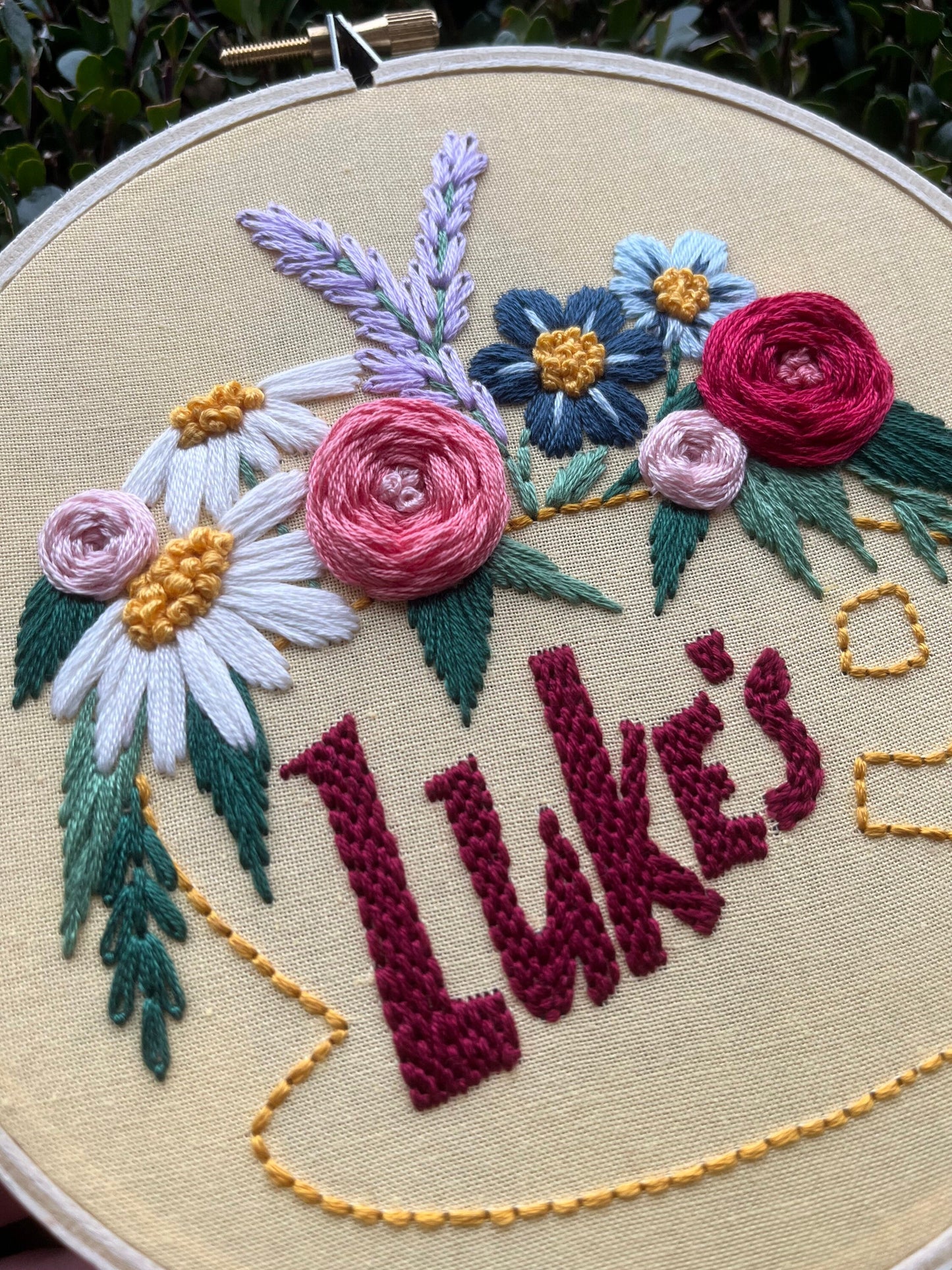 PDF Pattern - Luke's Blooms, Lukes Diner Gilmore Girls GG Intermediate Embroidery Pattern