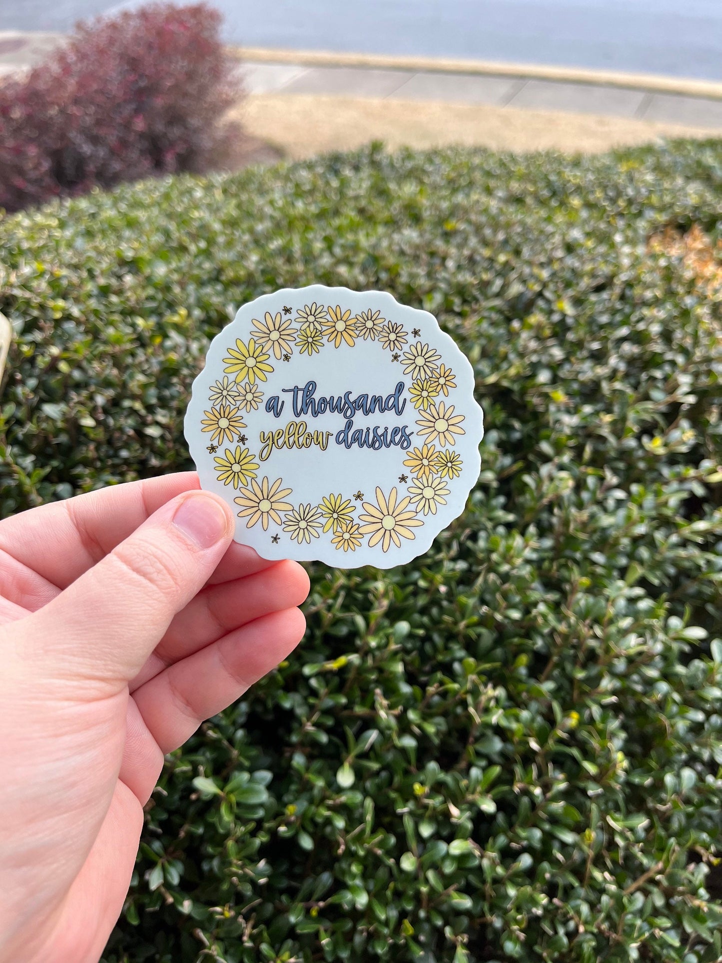 A Thousand Yellow Daisies Floral Sticker - Gilmore Girls Vinyl, Waterproof Sticker