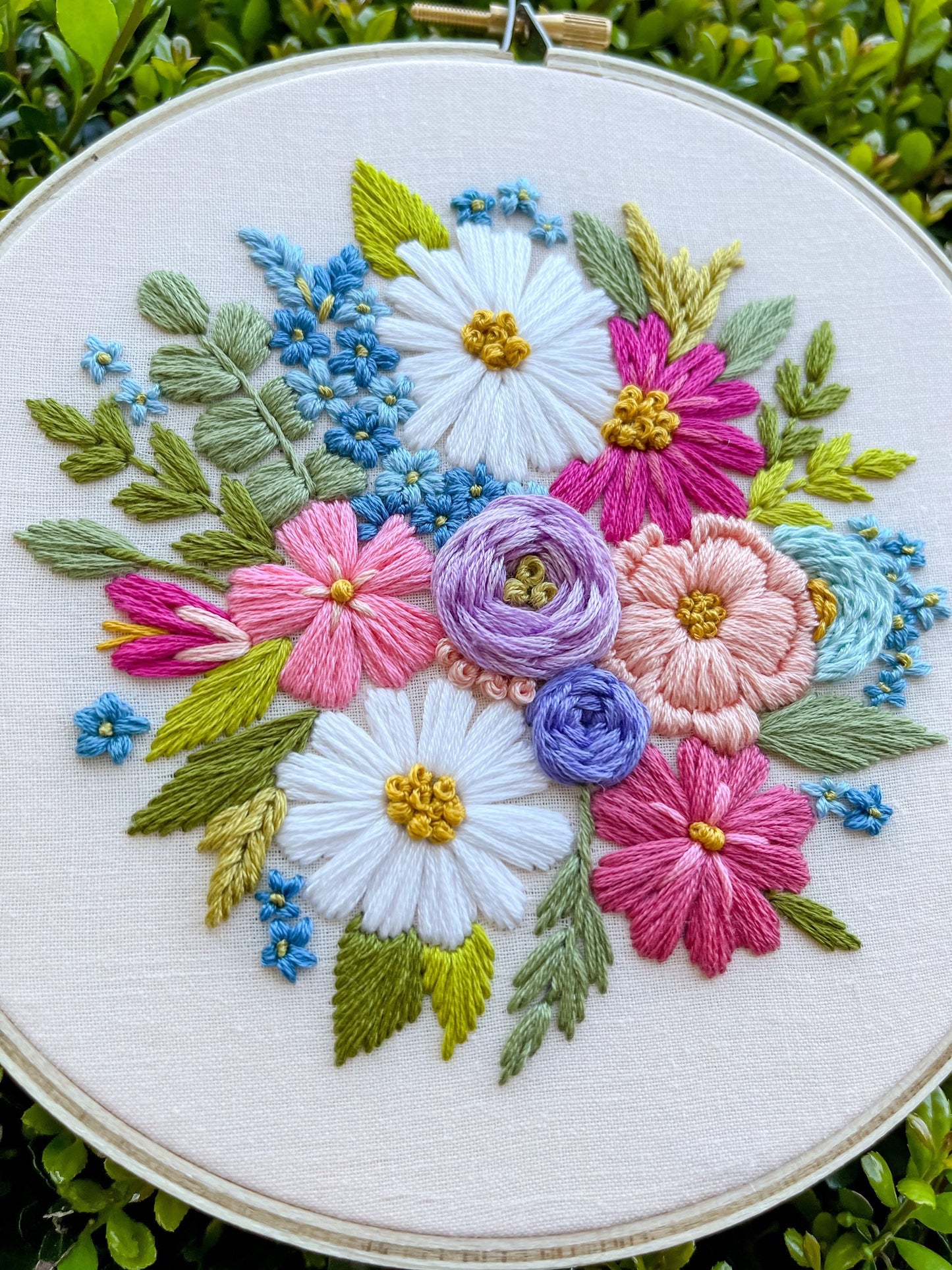 PDF Pattern - Summer Daydream, Intermediate/Advanced Embroidery Pattern