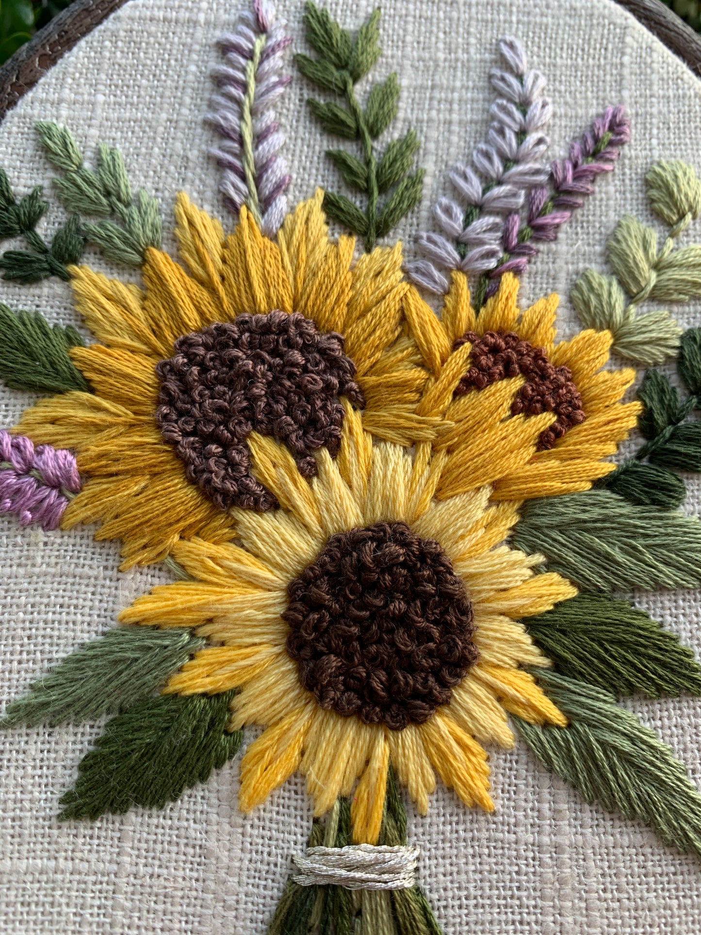 PDF Pattern - Sunflower Bouquet, Intermediate Embroidery Pattern