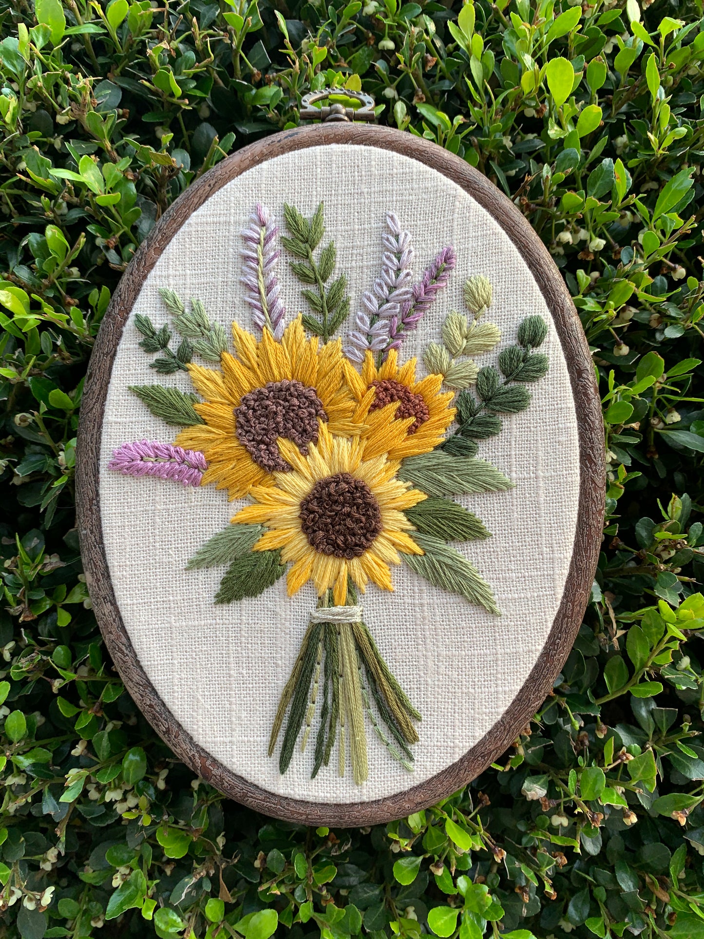 PDF Pattern - Sunflower Bouquet, Intermediate Embroidery Pattern