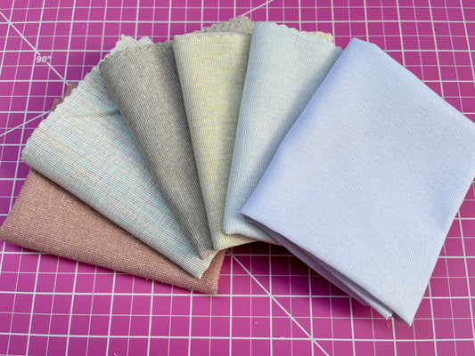 Metallic Linen Bundles • Essex Metallic Linen Embroidery Fabric by the Yard • Cut-to-Order - Kona Cotton Fabric, 100% cotton