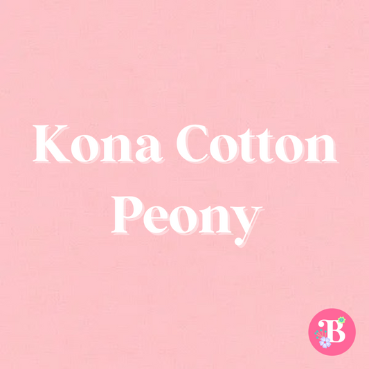 Kona Cotton Peony #110 Embroidery Fabric by the Yard • Cut-to-Order - Kona Cotton Fabric, 100% cotton