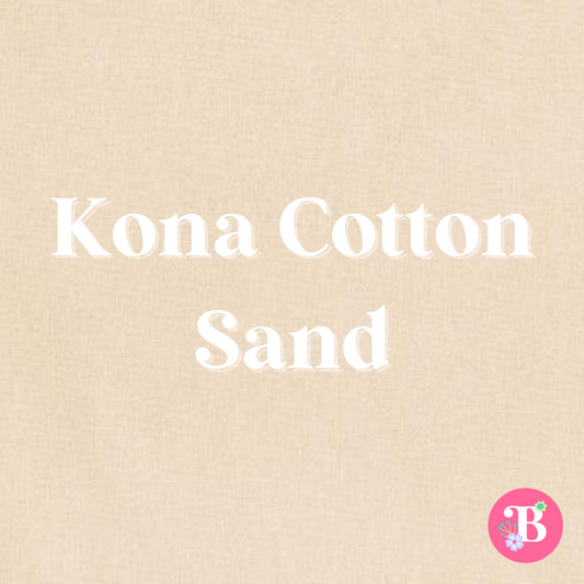 Kona Cotton Sand #1323 Embroidery Fabric by the Yard • Cut-to-Order - Kona Cotton Fabric, 100% cotton