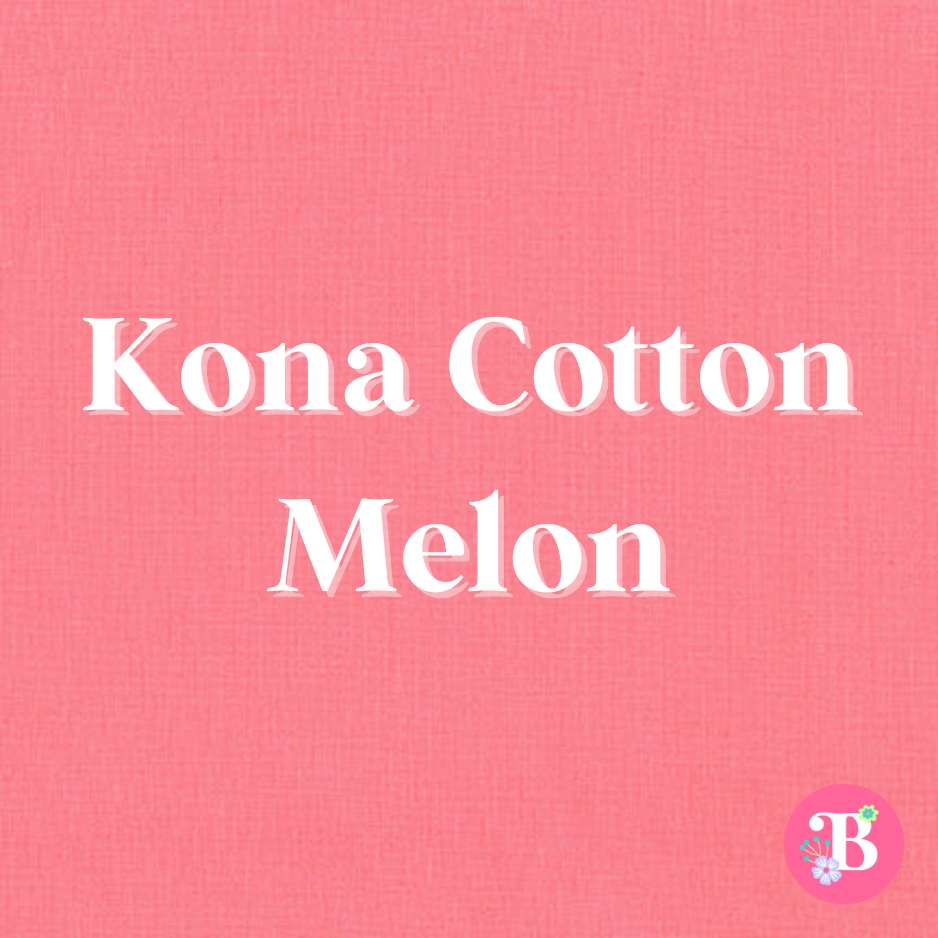Kona Cotton Melon #1228 Embroidery Fabric by the Yard • Cut-to-Order - Kona Cotton Fabric, 100% cotton