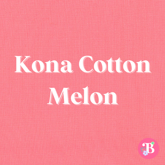 Kona Cotton Melon #1228 Embroidery Fabric by the Yard • Cut-to-Order - Kona Cotton Fabric, 100% cotton