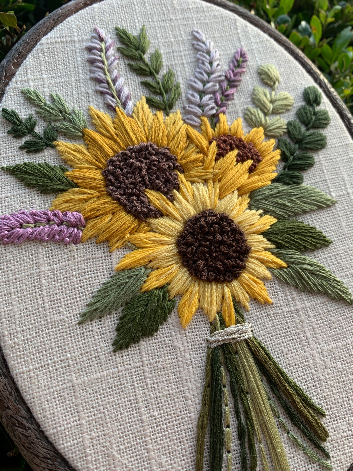 PDF Pattern - Sunflower Bouquet, Intermediate Embroidery Pattern