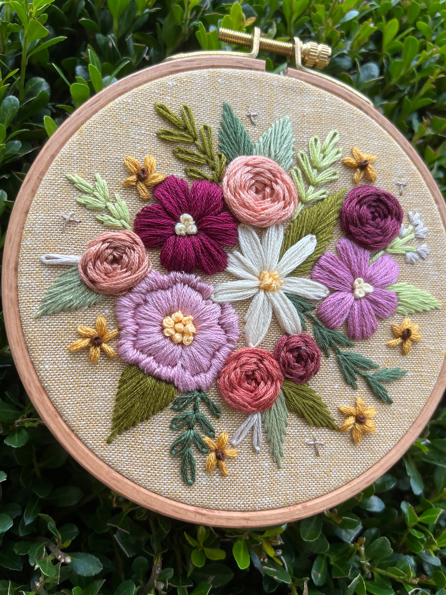 PDF Pattern - Woodland Wildflowers, Intermediate Embroidery Pattern