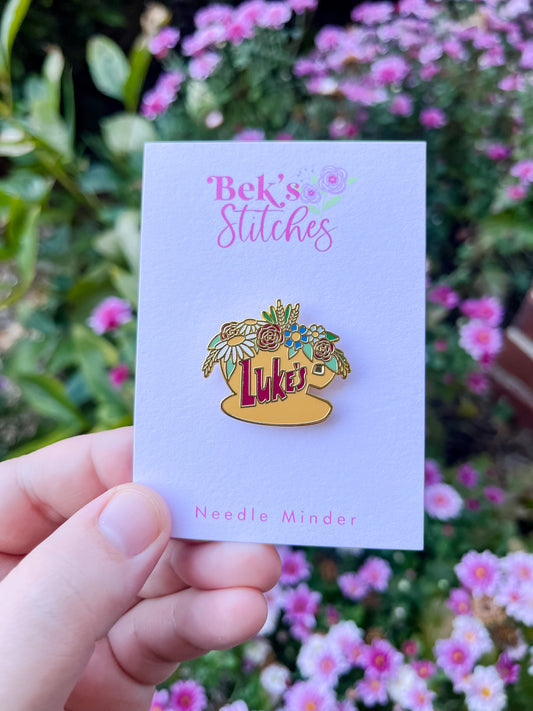 Luke’s Diner Hard Enamel Needle Minder - Gilmore Girls Embroidery Accesory/Needle Magnet