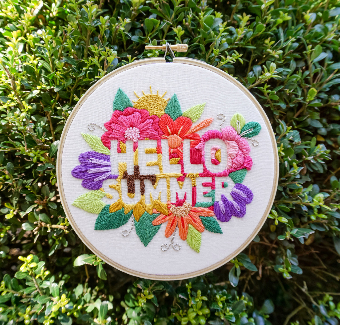PDF Pattern - Hello Summer, Advanced Embroidery Pattern